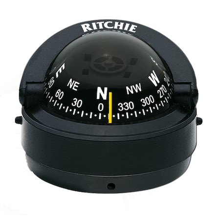 Ritchie S-53 Explorer Compass - Surface Mount - Black S-53